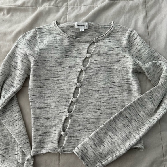 Revolve Superdown button sweater - Picture 2 of 3